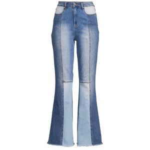 Madden NYC Patchwork Flare Jeans size 11